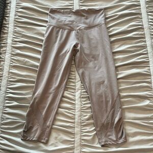 Champion Light Purple / Gray Cropped Workout Leggings